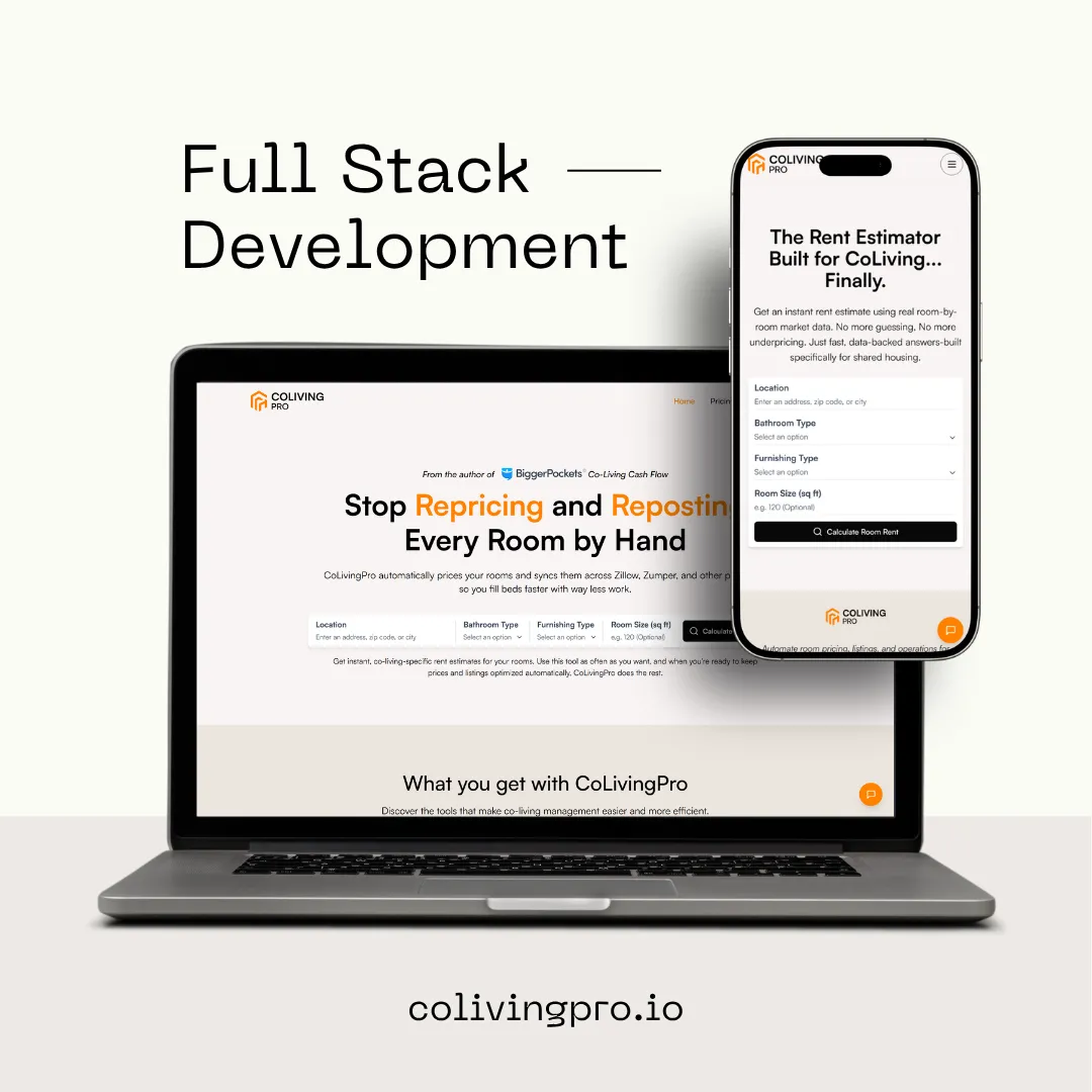 Full Stack Development for CoLivingPro